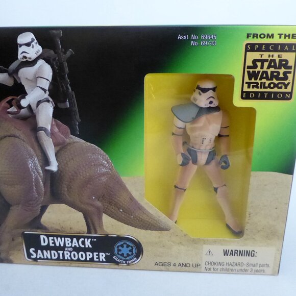 NEW 1997 KENNER STAR WARS POWER OF THE FORCE DEWBACK & SANDTROOPER ACTION FIGURE - Picture 11 of 11